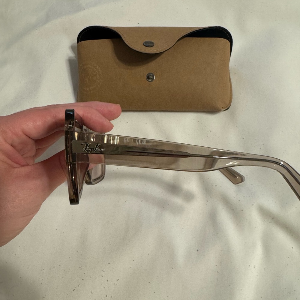 Ray-Ban Translucent Brown Square Sunglasses - Picture 2 of 5